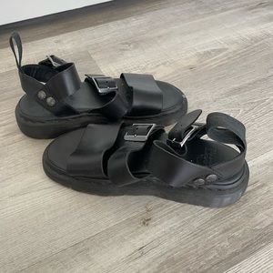 Dr. martens black sandals, women’s size 7